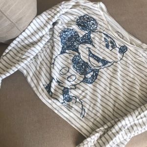 Mickey Mouse crop sweat shirt
